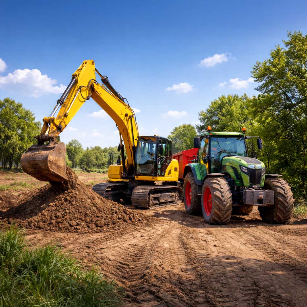 Trattori ed escavatori